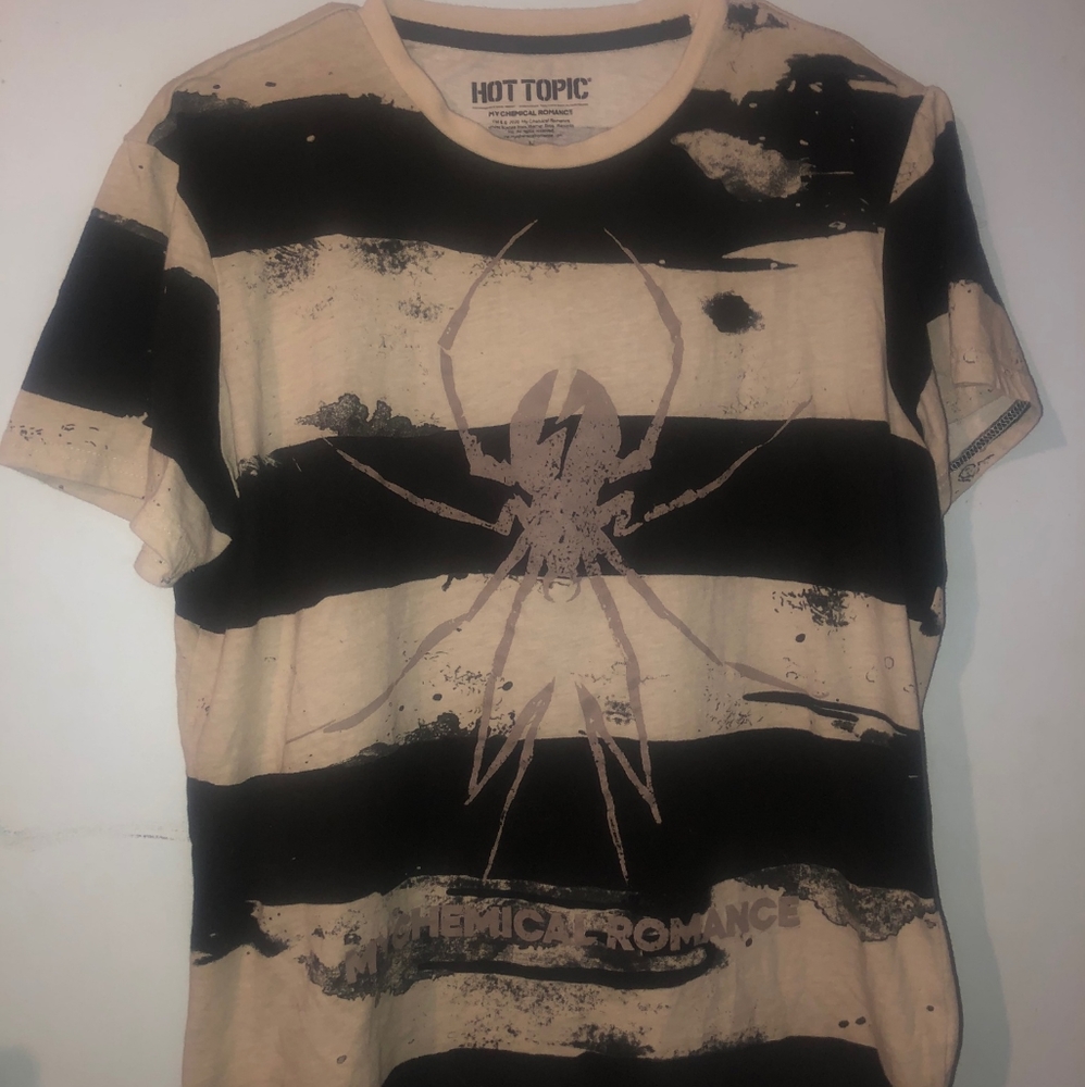 My chemical romance spider stripe t shirt